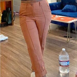 Target A New Day Cropped Tailored work Pants burnt orange color size 10